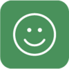 Smiley-Symbol für einfaches Arbeitsblatt