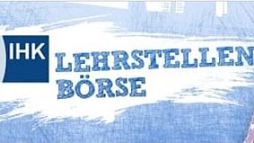 Logo der IHK-Lehrstellenbörse mit gleichlautendem Text