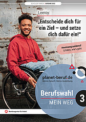 Heftcover Berufswahl - Mein Weg 3 mit YouTube-Star Leeroy im Rollstuhl