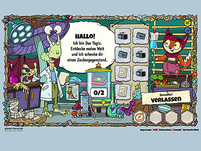 Screenshot des Tools Abenteuer Berufe.