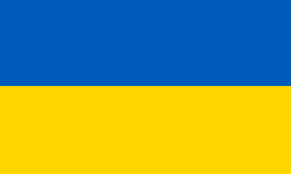 Screenshot von Ukraine-Flagge
