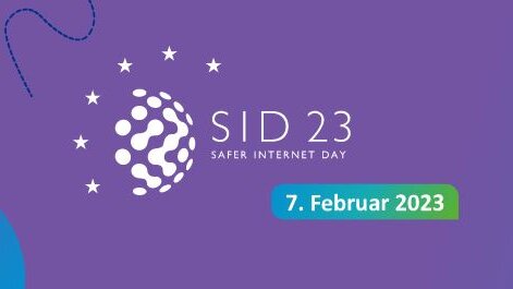 Logo zum Aktionstag Internetsicherheit SID 23 (Safer Internet Day) am 7. Februar 2023.