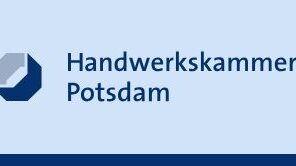 Logo der Handwerkskammer Potsdam mit gleichlautendem Text.