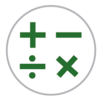 Icon mit den vier Rechenzeichen Plus, Minus, Geteilt und Mal