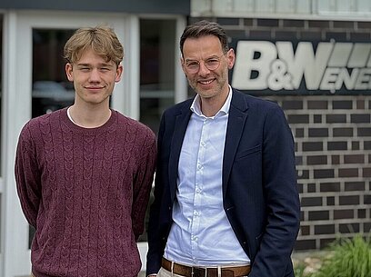 Porträtbild von Tarik Daab und Felix Schmenk