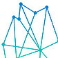 Logo Bundeswettbewerb Künstliche Intelligenz mit einer netzartigen Grafik.