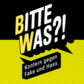 Logo der #ZeichenSetzen-Challenge: BITTE WAS?! Kontern gegen Fake und Hass.