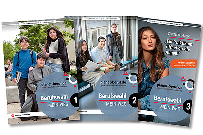 Cover der Hefte Berufswahl - Mein Weg 1-3